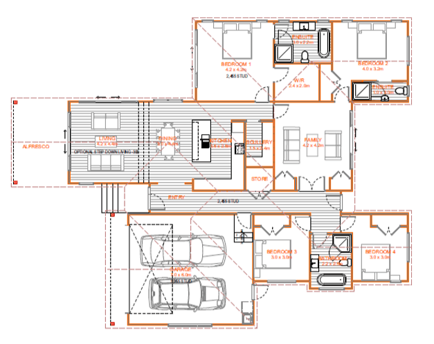 218M2 floor plan