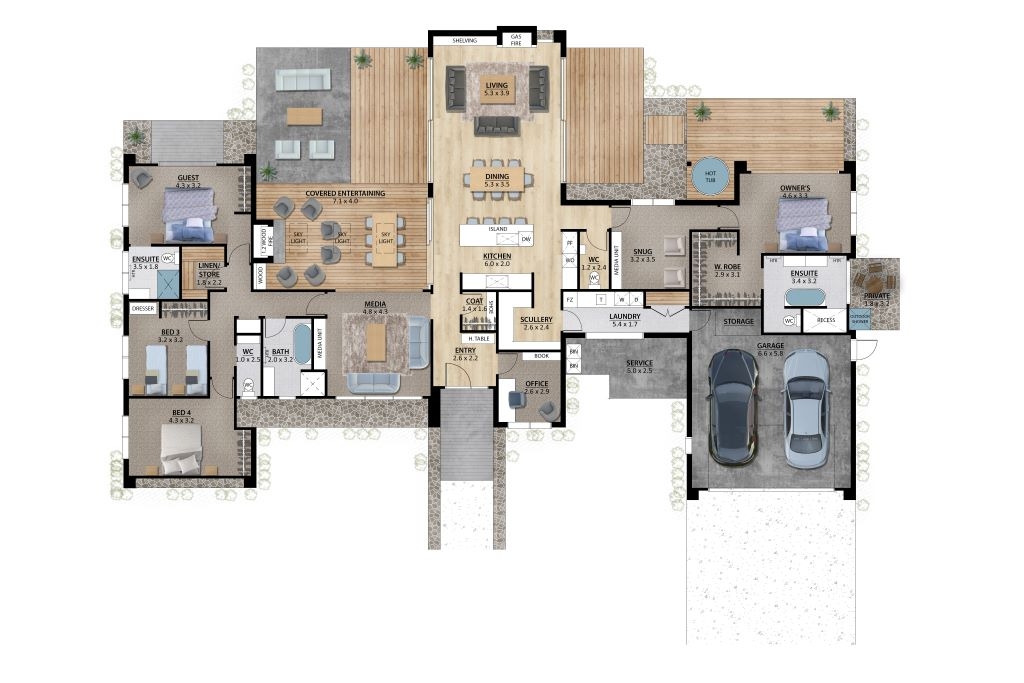 Pukekura floor plan