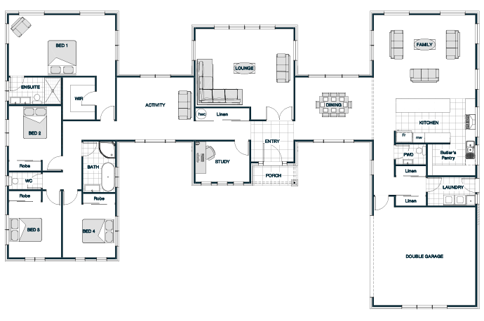 Millbrook-Home Design,Lifestyle floor plan