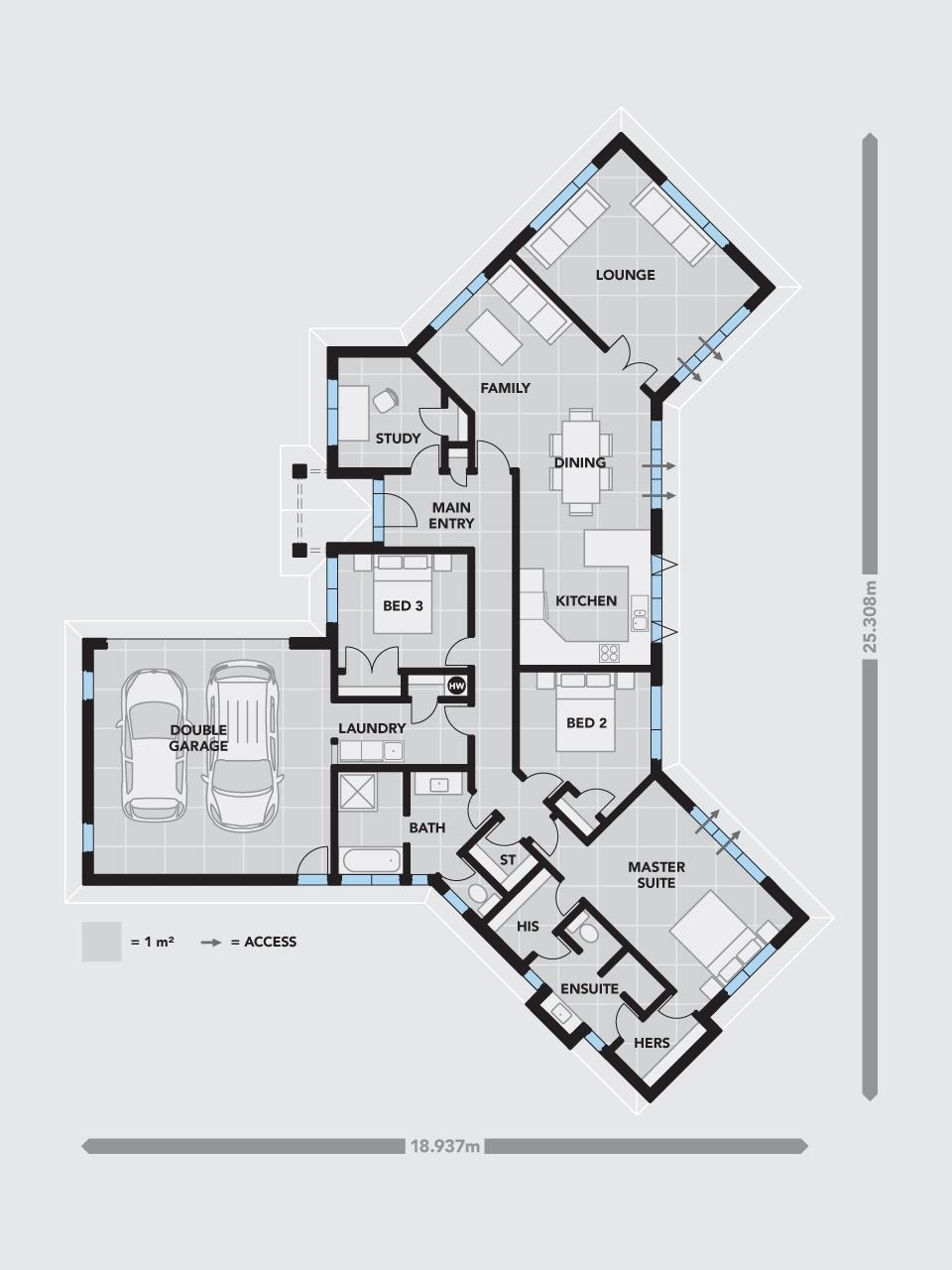 Barcelona floor plan