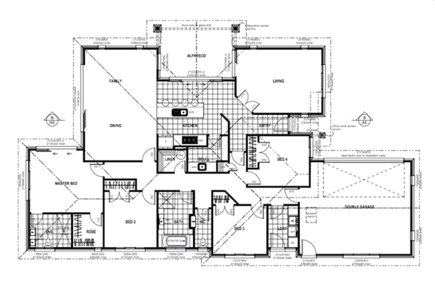 Oak floor plan