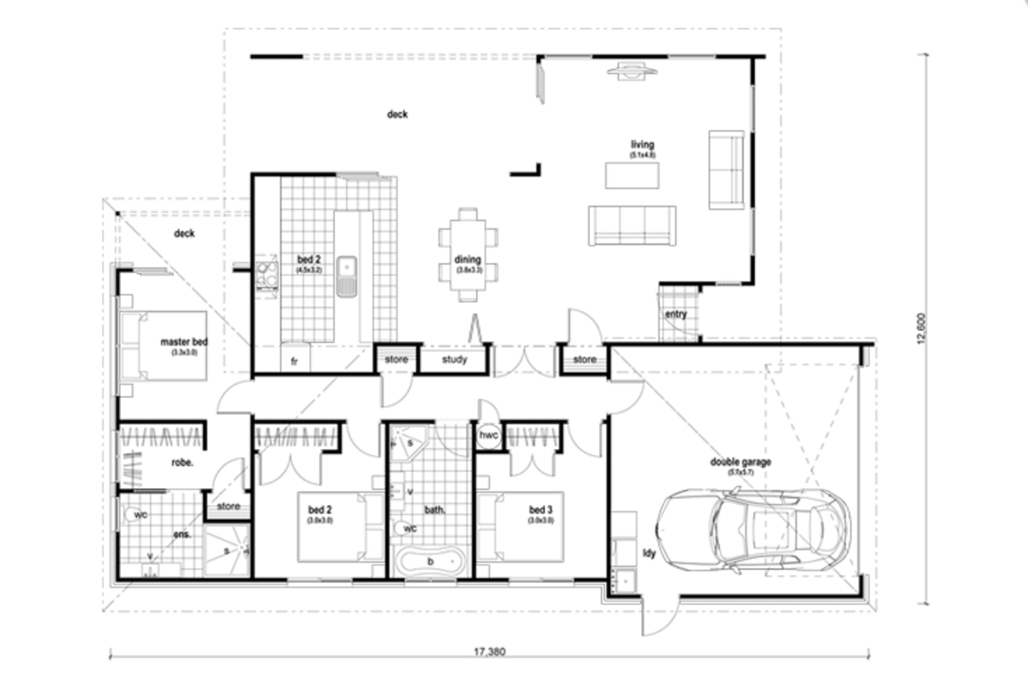 Whangamata floor plan