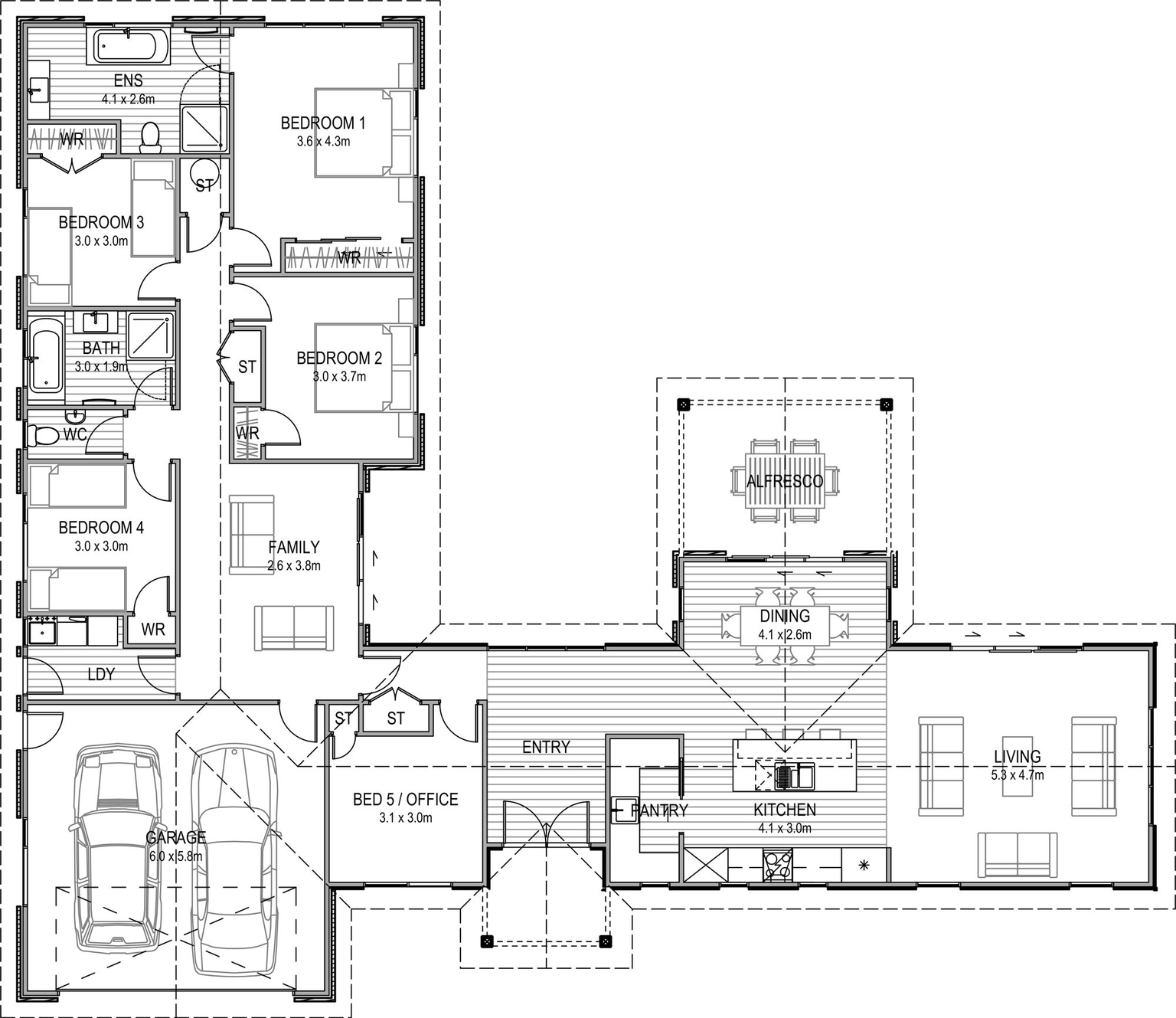 228M2 floor plan