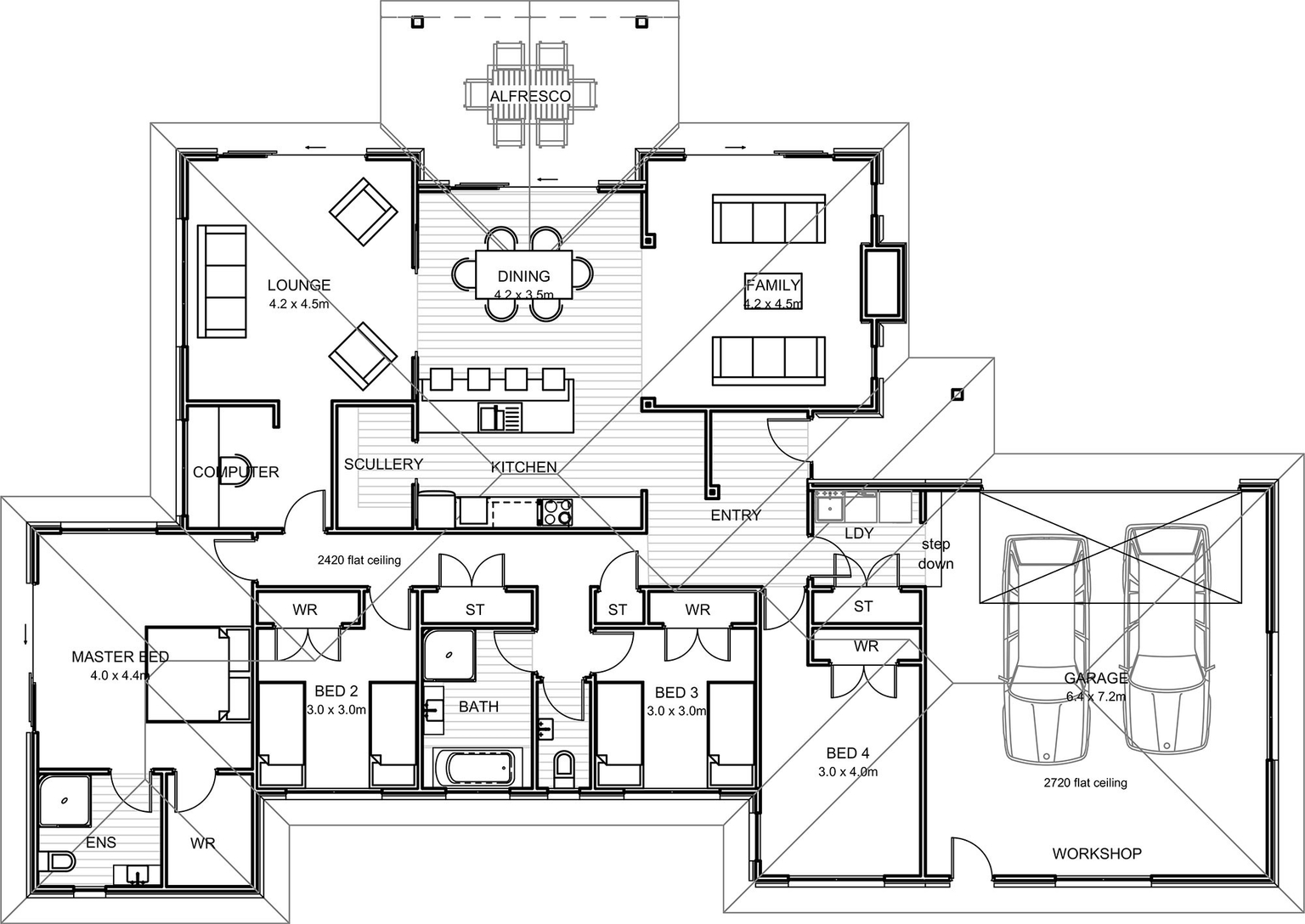 241M2 floor plan