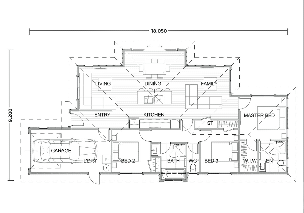 Rose - Access floor plan