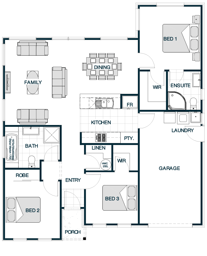 2/7 Westland Road floor plan