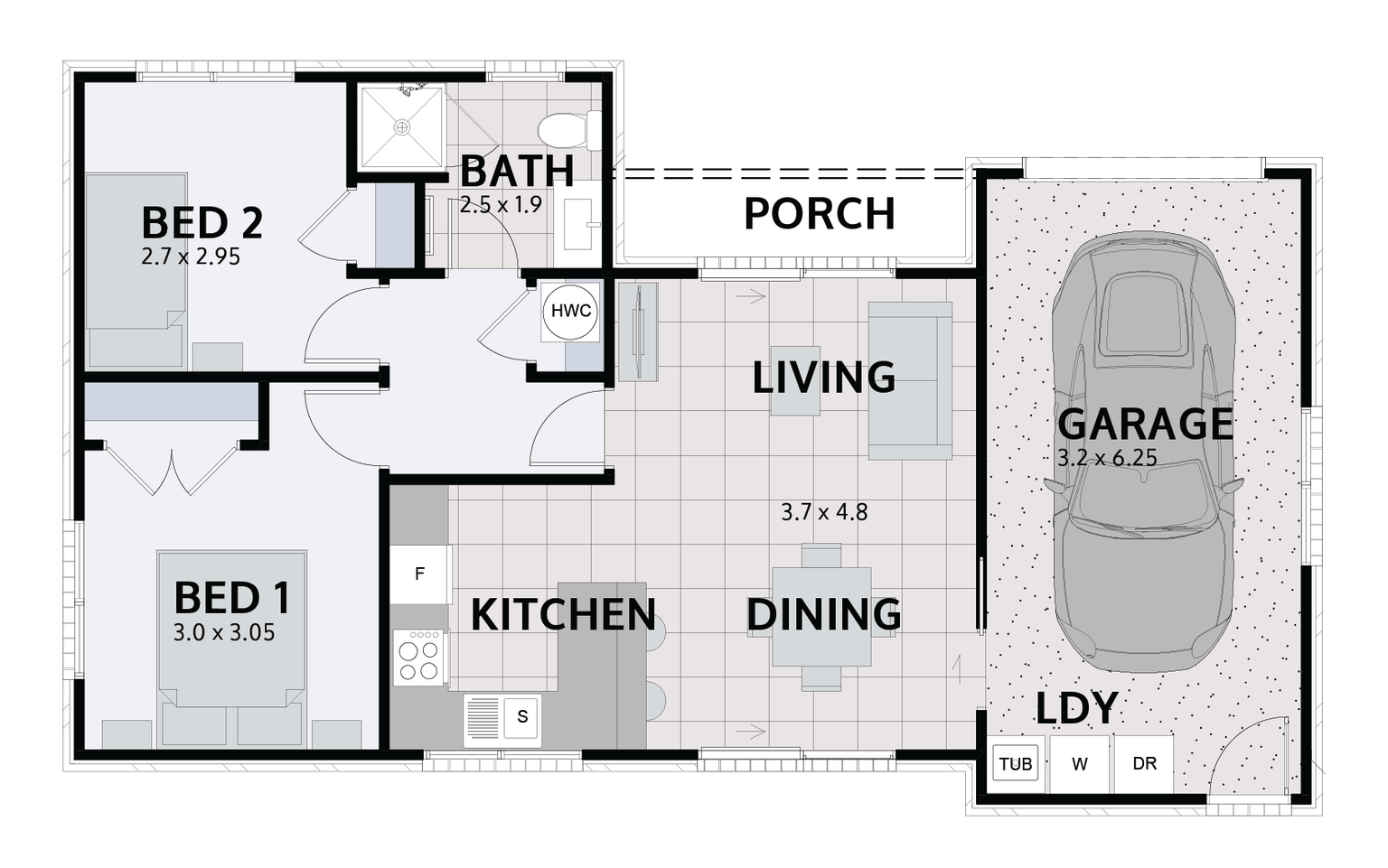 2B Mill Road floor plan