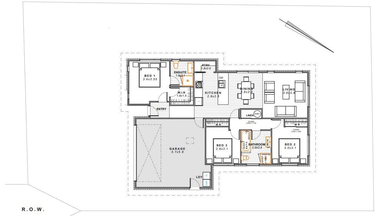 1 Rolleston Drive floor plan