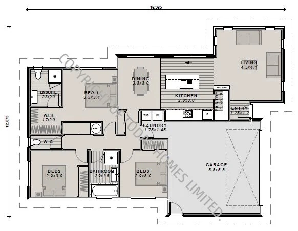 1 Rolleston Drive floor plan