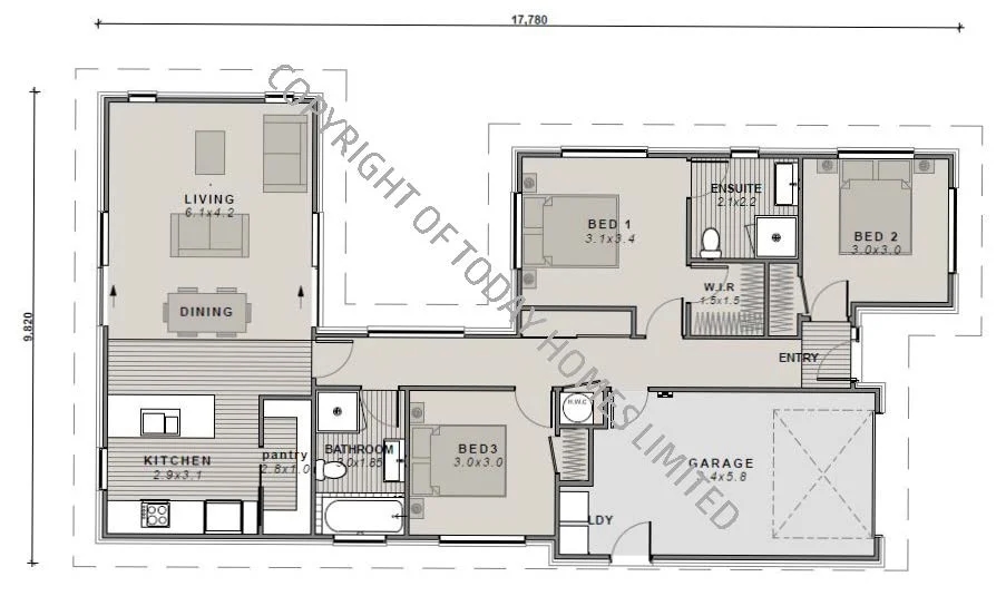 1 Nancy Wake Street floor plan