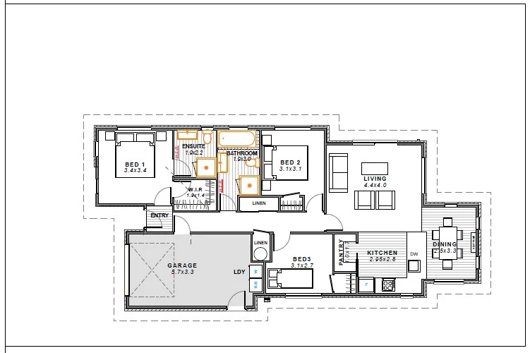 Bellgrove, Rangiora - Titled floor plan