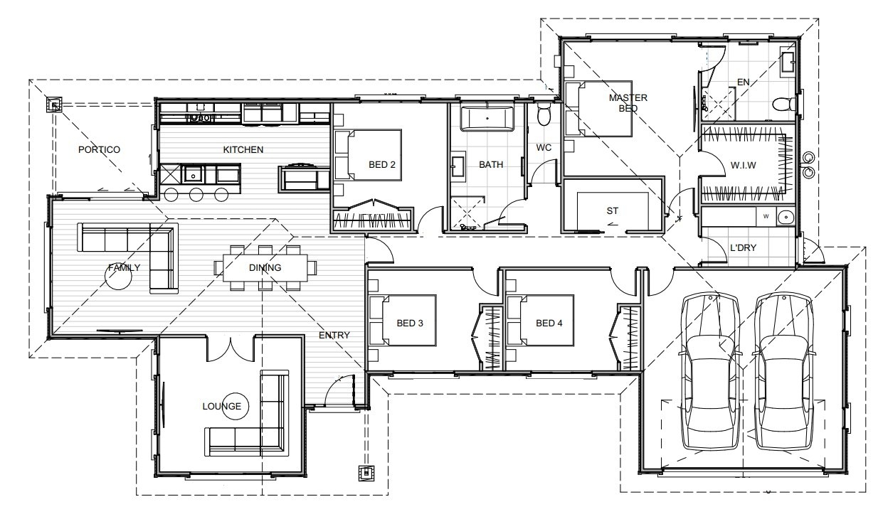 Designer Living in Patumahoe floor plan