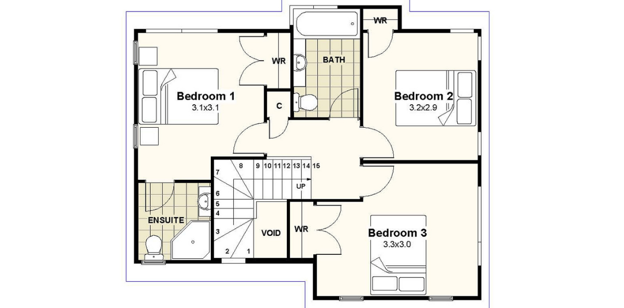 Milford Contemporary floor plan