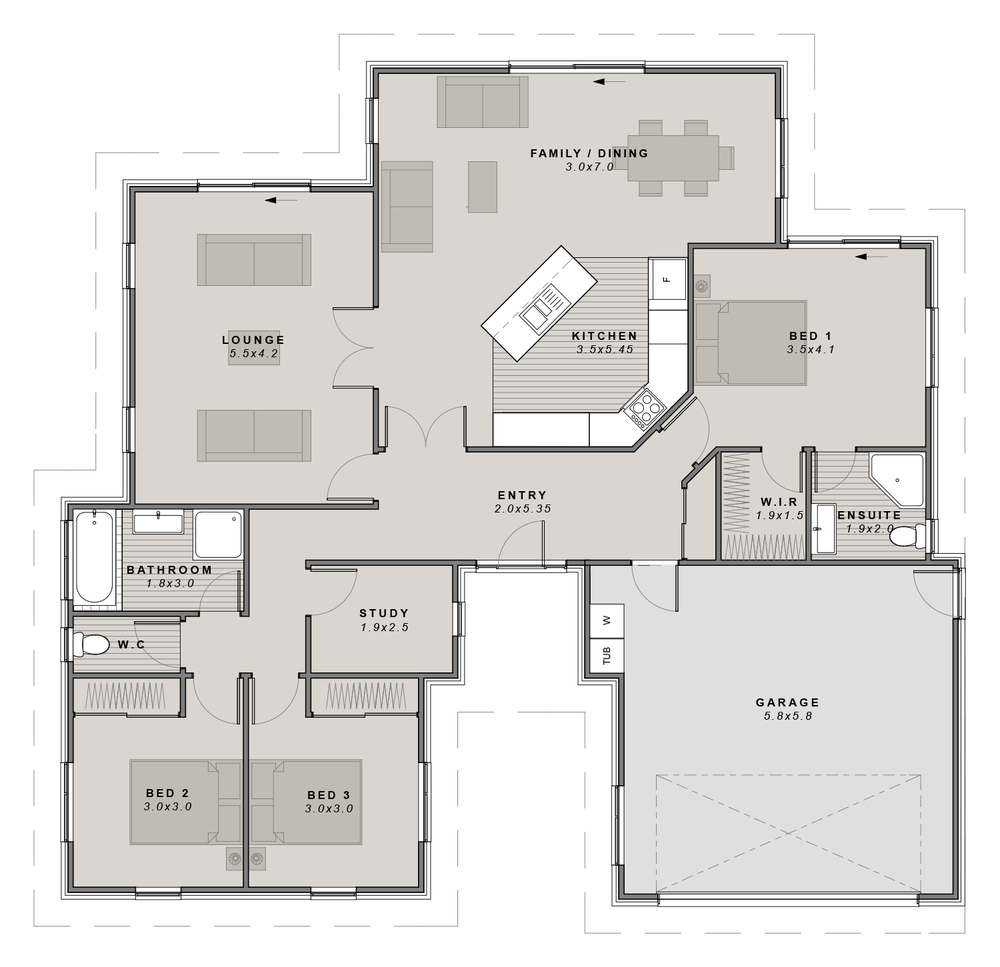 The Akaroa floor plan