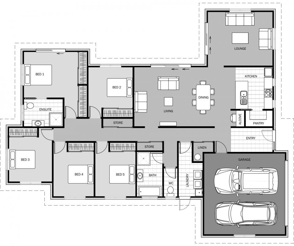 Waihau floor plan