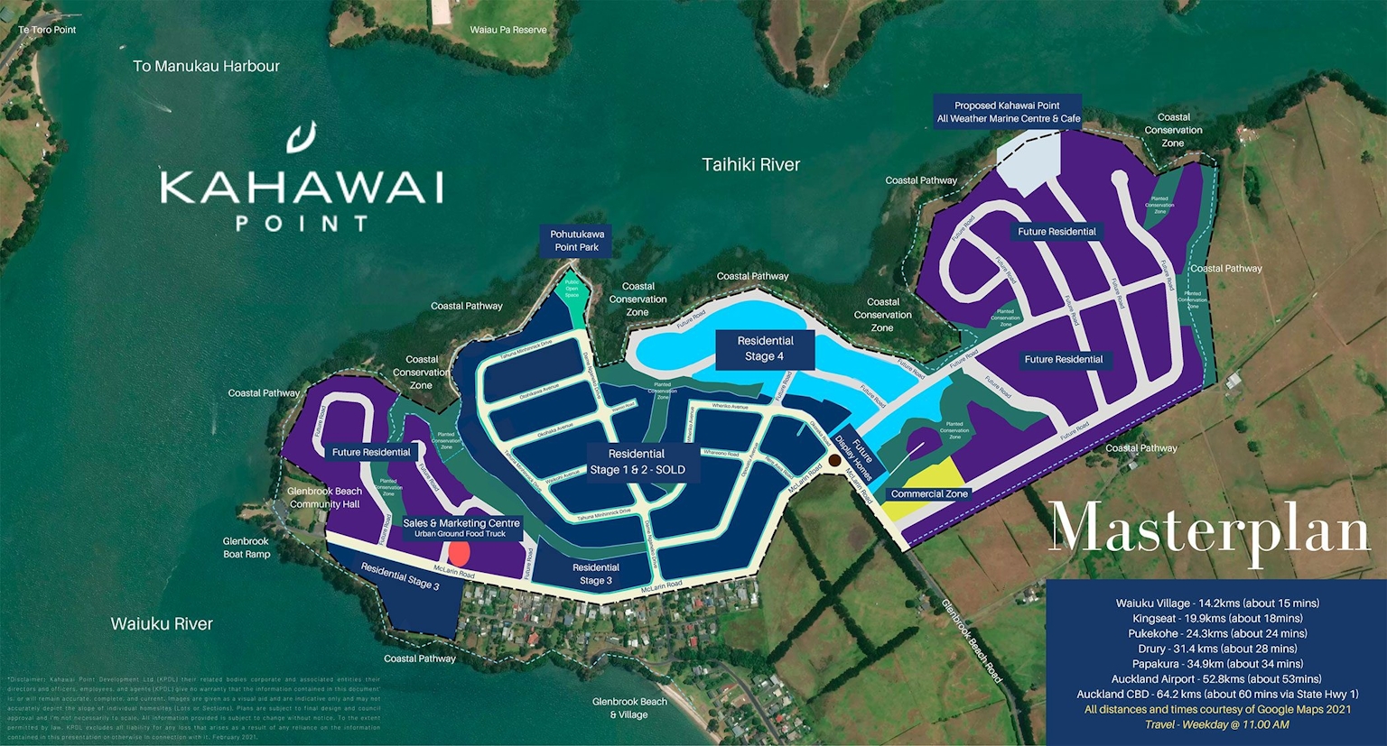 Kahawai Point stages image