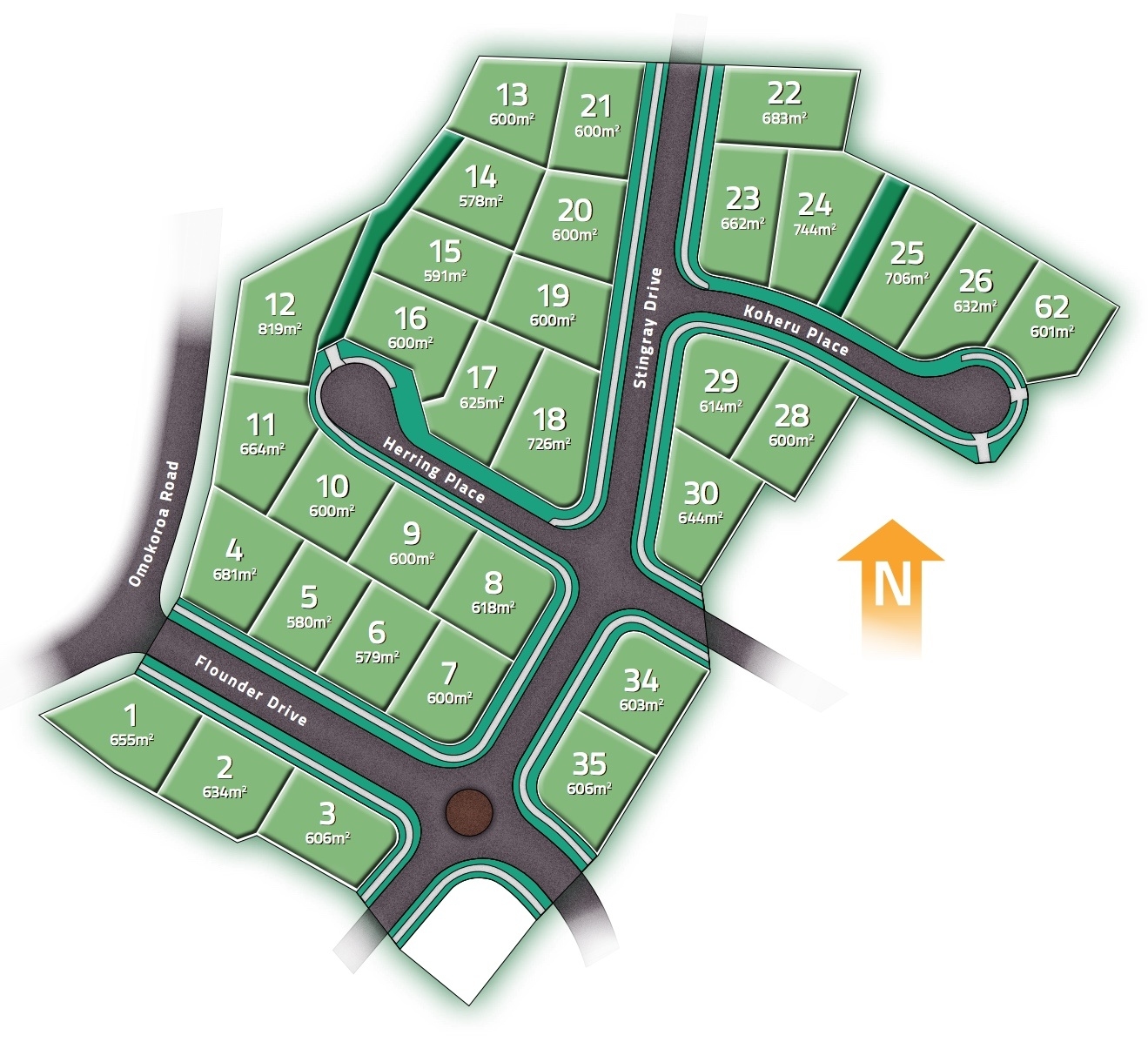 Te Awanui Waters stages image