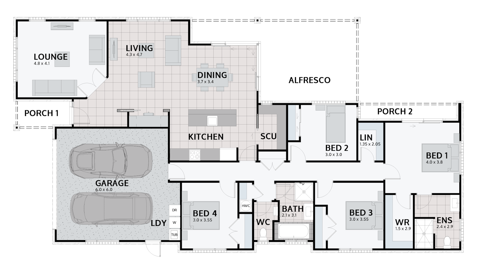 WHITIANGA SHOW HOME floor plan