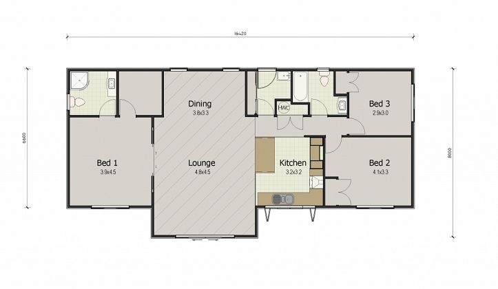 Transportable House, Keith Hay Homes - Whangarei floor plan