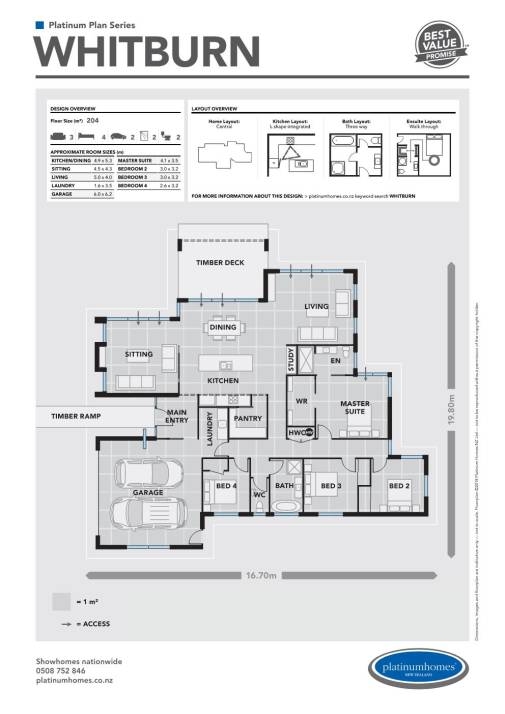 Platinum Homes, Show Home - Milns Park, Canterbury floor plan