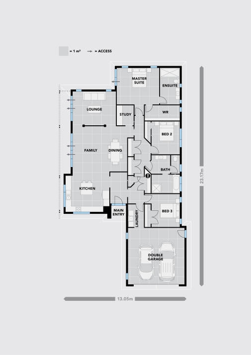 Platinum Homes, Show Home - Watea Estate, Northland floor plan