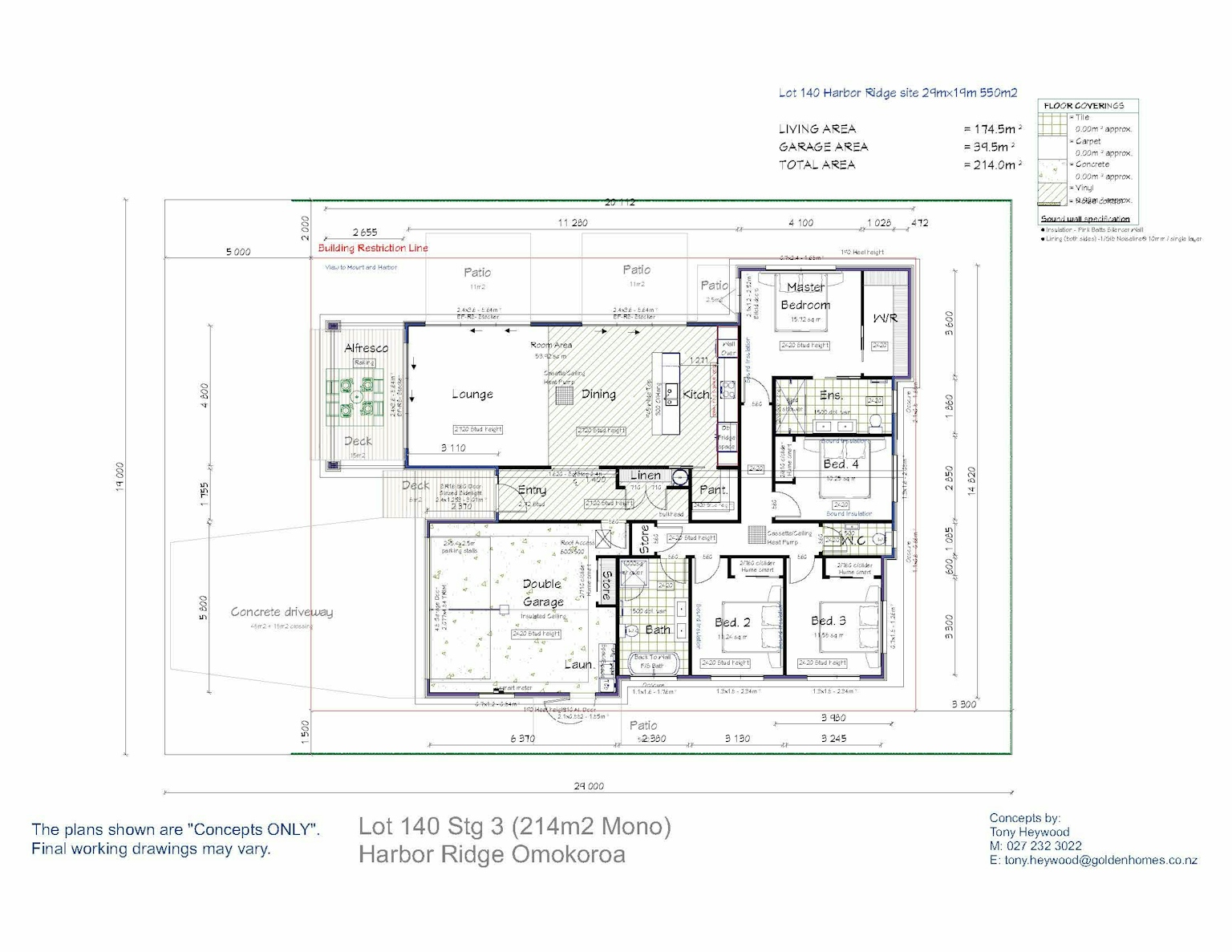 Lot 140 - Harbour Ridge, Omokoroa floor plan