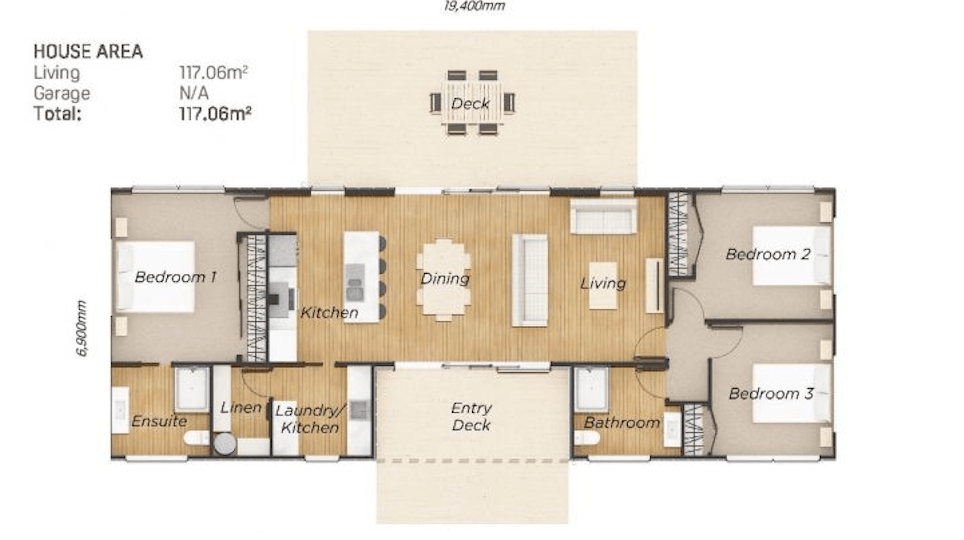 Homeworld Design & Build, Show Home - The Cove floor plan