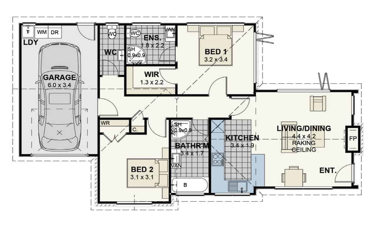 47 COLERIDGE UNIT-1 floor plan