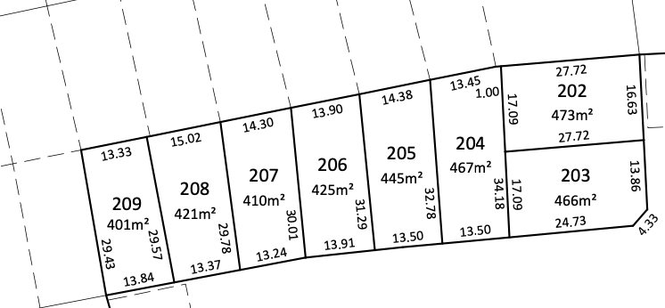 Section for Design and Build options floor plan